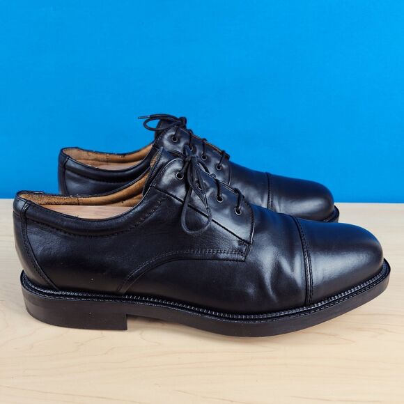 Bostonian Strada First flex Mens Size 13 Shoes Italy Derby Black Leather Cap toe main image 8